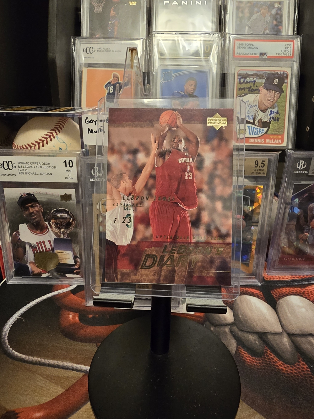 2003-04 Upper Deck LeBron James LeBron's Diary #LJ7 Rookie Insert Cavs